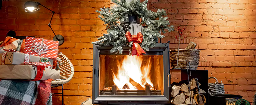 Travis Industries Linear Gas Fireplace Installation in Beverly Glen, California
